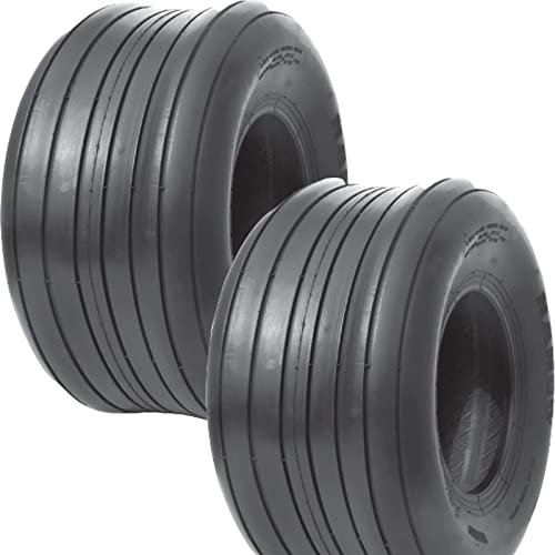 Two 16x6.50-8 4 Ply Rib Lawn Mower Tractor Tires 16x650x8...