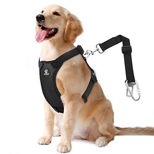 VavoPaw Dog Seat Belt, Safety Vest Dog Car Harness with...