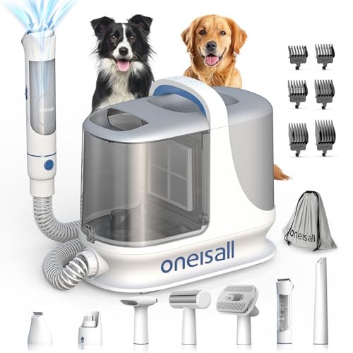 oneisall Dog Grooming Vacuum, 13000Pa Powerful 3L Dust Cup...