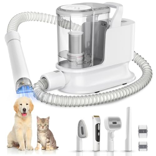 YOOHI Dog Grooming Kit & Dog Grooming Vacuum, 12Kpa...