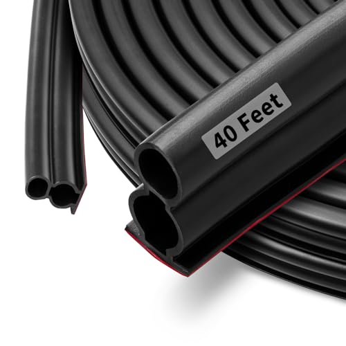 Fingwerk 40 Feet Rubber Door Weather Stripping Door Seal...