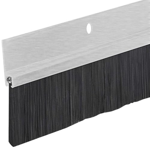 Aluminum & Brush Door Sweep | 36-Inch Length |...