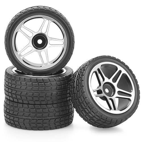1/10 RC Tires and Wheels Set, daitoku 12mm Hex Aluminum...