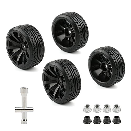 Rchobbytop 4pcs 1/10 RC Drift Wheels 12mm Hex Drift...