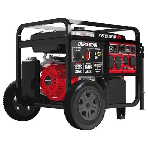 DuroStar DS13000MX 13,000-Watt 500cc Dual Fuel Portable...