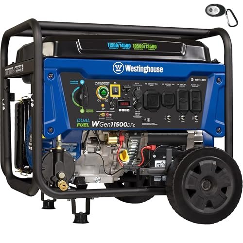 Westinghouse Outdoor Power Equipment 14500 Peak Watt Dual...