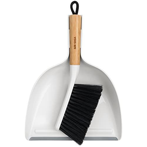 MR.SIGA Dustpan and Brush Set, Portable Cleaning Brush and...