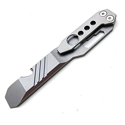 Titanium Pry Bar Outdoor Prybar EDC Wrench Bottle Opener...