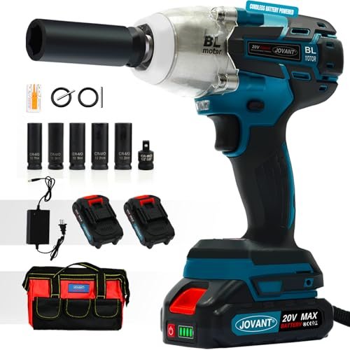 jovant Cordless Impact Wrench Kit, 20V MAX Electric Impact...