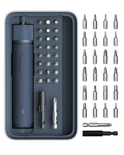 HOTO Electric Screwdriver Kit, 25-Piece Upgraded Bit Set,...