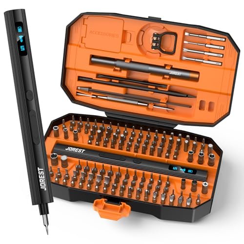 JOREST 155 in 1 Mini Electric Screwdriver Cordless,...