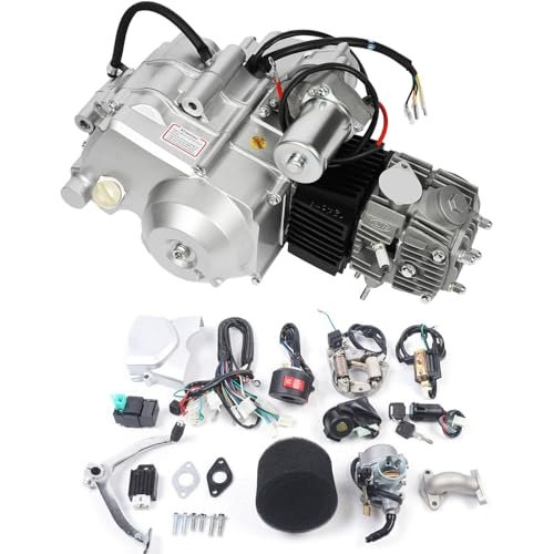 LIYUANJUN 125CC Engine Motor, 4-Stroke Semi Auto Engine for...