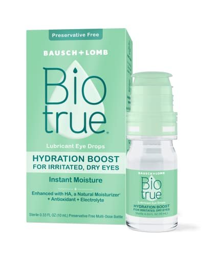 Biotrue Hydration Boost, Preservative-Free Eye Drops for...
