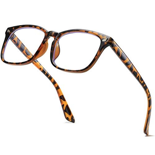 aisswzber Unisex Stylish Square Non-Prescription Eyeglasses...