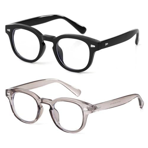 Onrtry Round Blue Light Glasses for Women Men Small Thick...