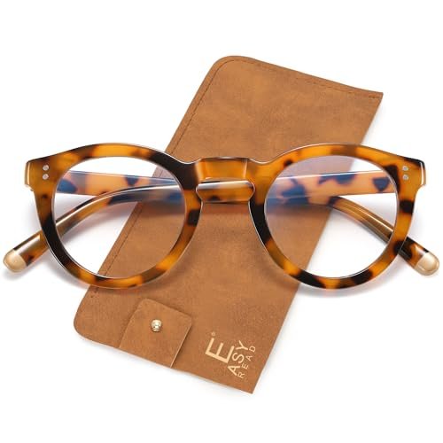 EASY READ Blue Light Blocking Glasses for Women,Retro Round...