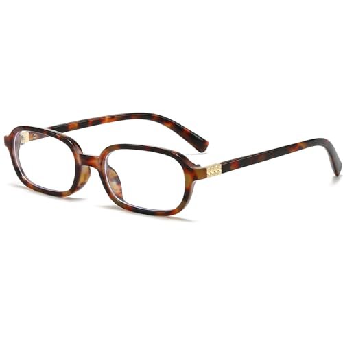Breaksun Retro Rectangle Glasses for Women Men Small Square...