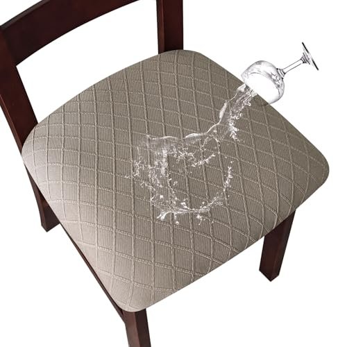 Genina Waterproof Seat Covers for Dining Room Chairs Covers...