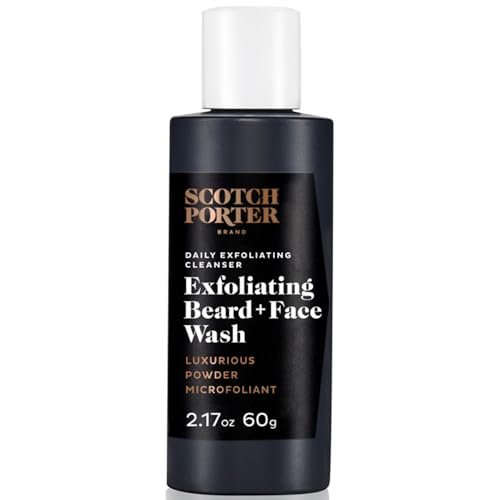 Scotch Porter Exfoliating Beard Wash & Face Cleanser for...