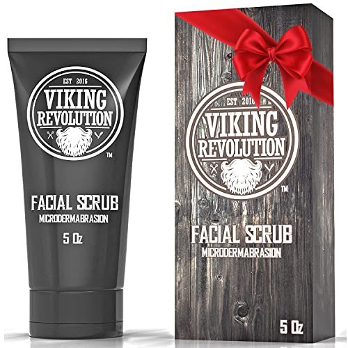 Viking Revolution Microdermabrasion Face Scrub for Men -...
