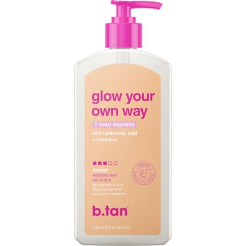 b.tan Dark Self Tanner Lotion | Glow Your Own Way,...