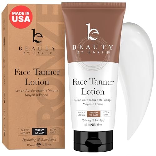 USA Made with Natural & Organic Ingredients Face Tanner -...