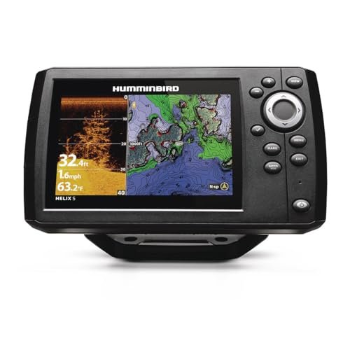 Humminbird Helix 5 G3 GPS Fish Finder with Transducer,...