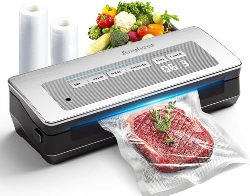 Vacuum Sealer Machine, 90kPa 120W Powerful Food Sealer...