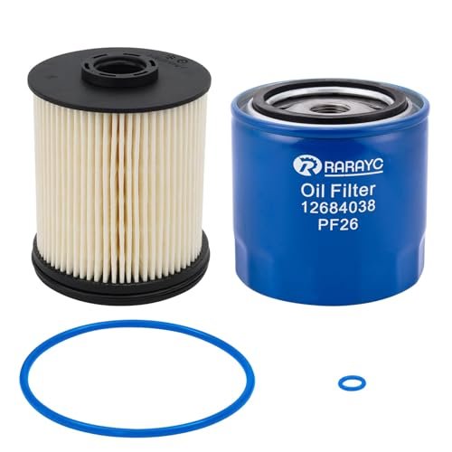 RARAYC 6.6L Duramax Filter Set PF26 Oil Filter & TP1015...