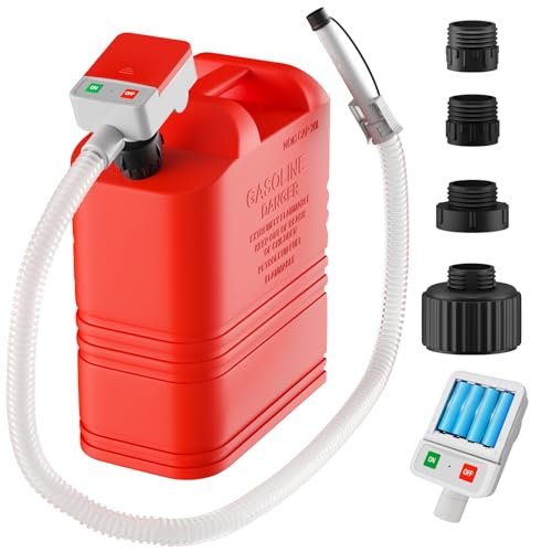 anngrowy Fuel Transfer Pump Battery Powered with Auto-Stop,...
