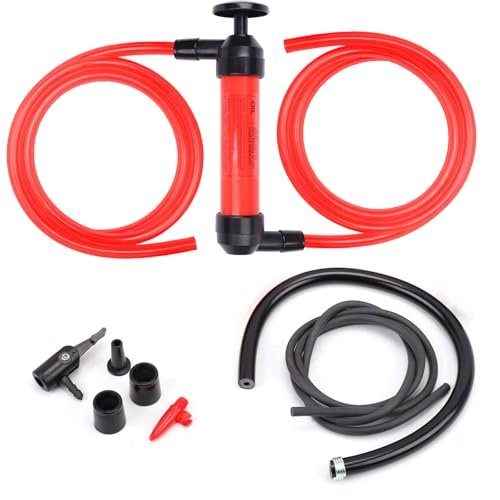 HORUSDY Multi-Use Siphon Fuel Transfer Pump Kit for Gas...