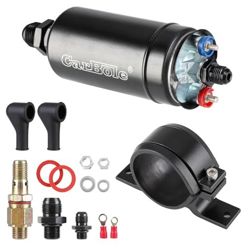 CarBole Universal Electric External Inline Fuel Pump, 12V...