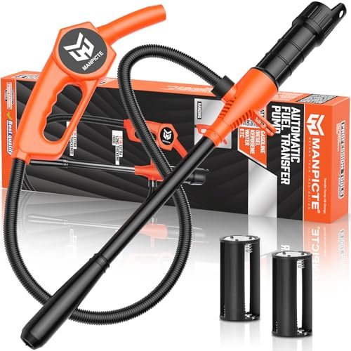 MANPICTE Portable Fuel Transfer Pump, Battery Powered...