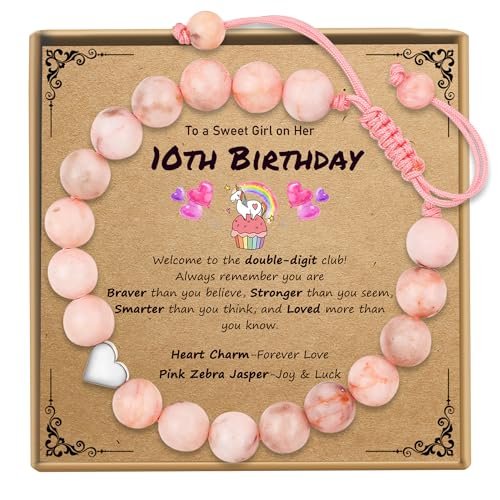 Sereney 10 Year Old Girl Birthday Gifts, Adjustable Beaded...