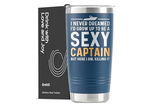 Onebttl Boat Captain Gifts for Men, Funny Boating Gifts...