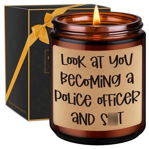 GSPY Scented Candle, Police Officer Gifts for Men, Police...