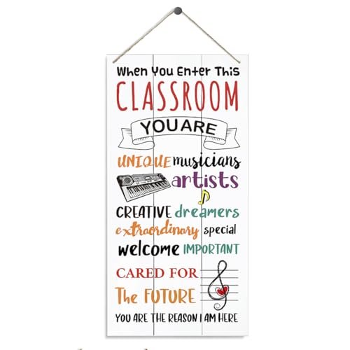 Classroom Decor Signs, Decorative Wood Hanging Wood Plaque,...