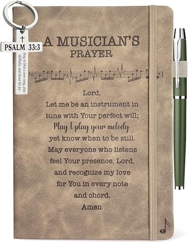 Music Lover Gifts Men Women, Musician Prayer Leather...