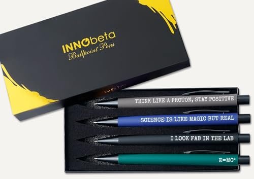 InnoBeta Science Gifts, Ballpoint Pen Set of 4, Gift...