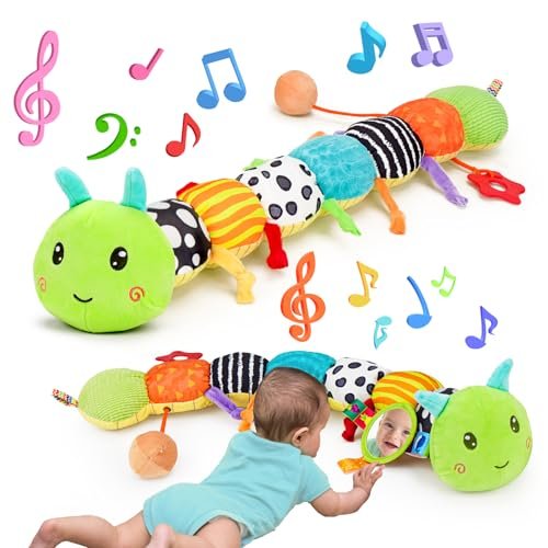 Baby Sensory Toy 0-6 Month Music Animal Stuffed Plush...