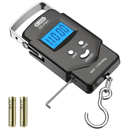Dr.meter Fish Scale Luggage Scale Fishing Gear - 110lb/50kg...