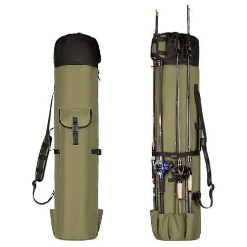 Wowelife Fishing Rod Carrier Bag, Fishing Reel Organizer...