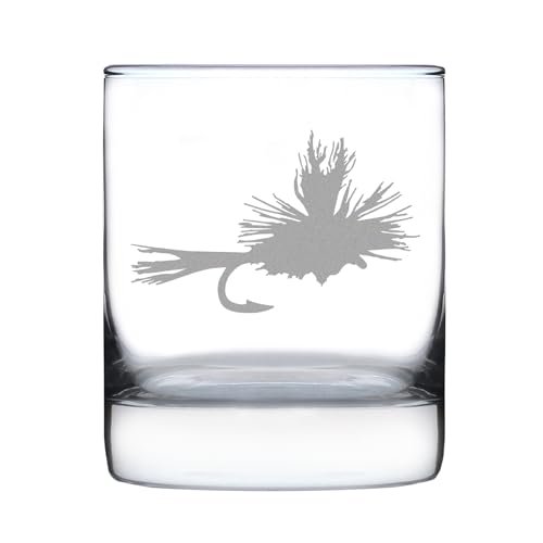 Fly Fishing - Whiskey Rocks Glass - Unique Flyfishing...