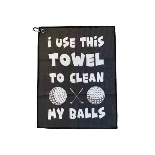 SHANKITGOLF Golf Towel Microfiber with Clip, Funny Cleaning...