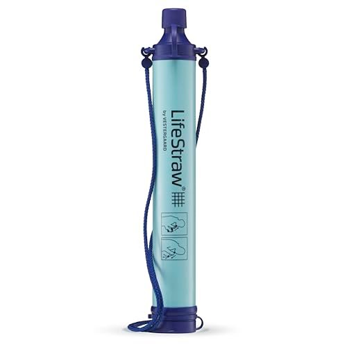 LifeStraw Personal Water Purifier for Hiking, Camping,...