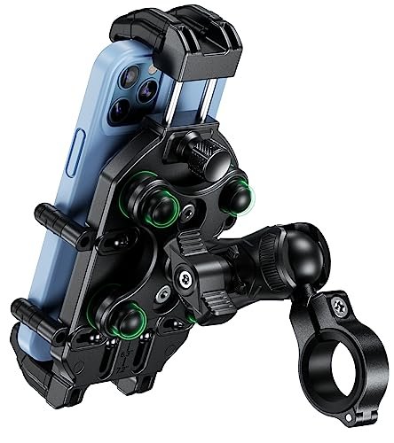 BRCOVAN Motorcycle Phone Mount Holder with Vibration...