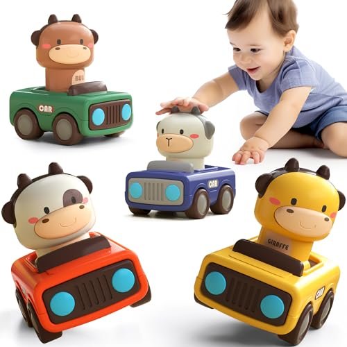 iPlay, iLearn Press to Go Car Toys for Toddlers 1-3,...