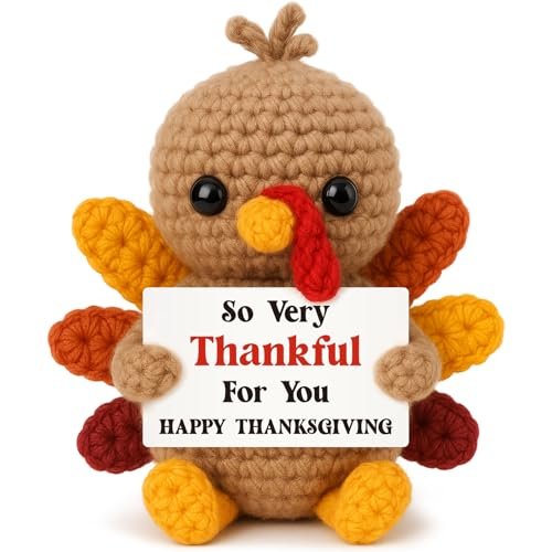 Thanksgiving Gifts for Women Handmade Crochet Turkey Women...