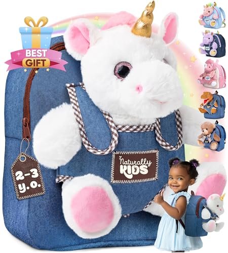 Naturally KIDS Unicorn Toys for Age 3, Birthday Gifts for...