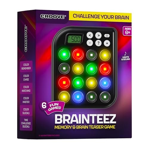 6 in 1 Brain Teasers & Memory Game, 6 Fun...